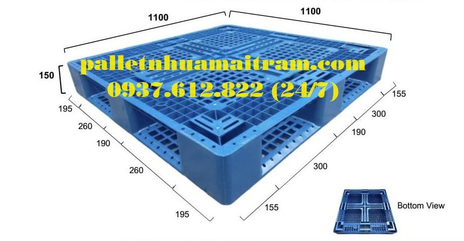 Pallet nhựa Gia Lai đa dạng mẫu mã, giá rẻ cạnh tranh