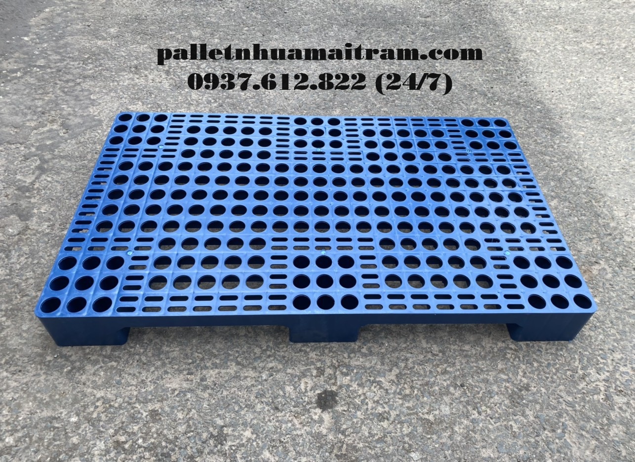 Pallet nhựa mới kích thước 600x1000x100mm 