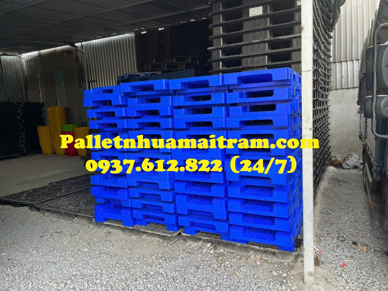 Pallet nhựa tại Long Thành giá rẻ, chất lượng mới 95%